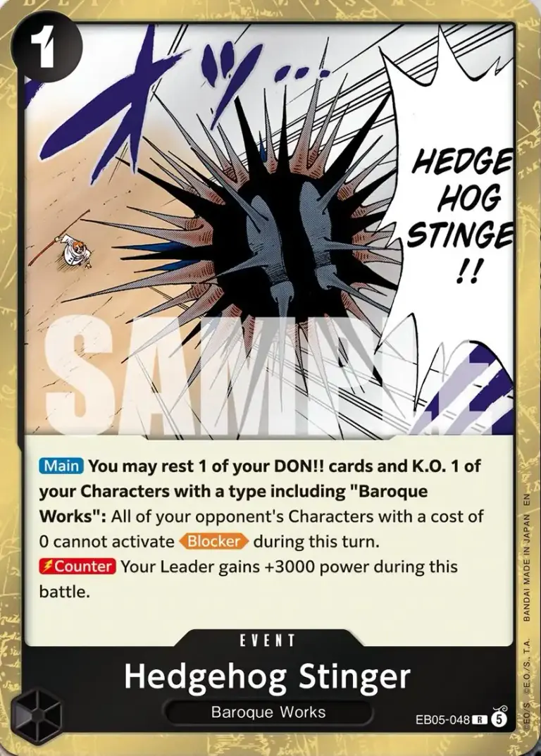 Hedgehog Stinger · EB05-048