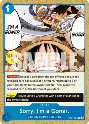 Sorry. I'm a Goner. · EB01-029