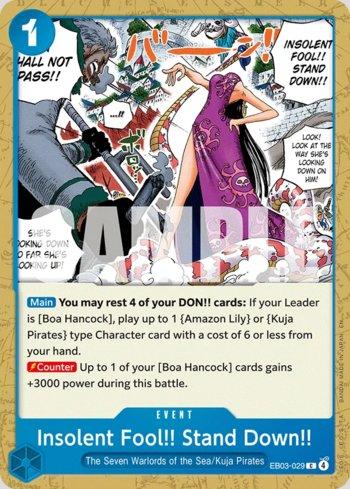 Insolent Fool!! Stand Down!! · EB03-029