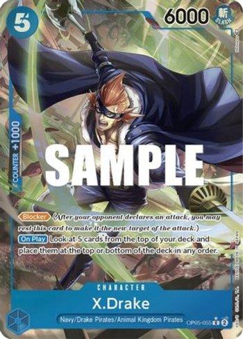 X.Drake (Alternate Art) · OP05-055