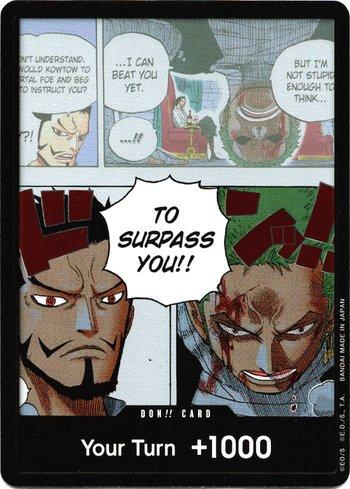 DON!! Card (Mihawk & Zoro) (Double Pack Set Vol. 3) · DON-003