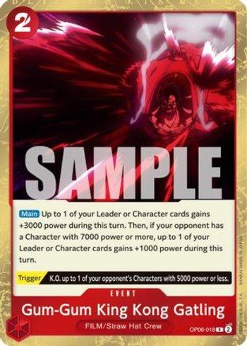 Gum-Gum King Kong Gatling · OP06-018
