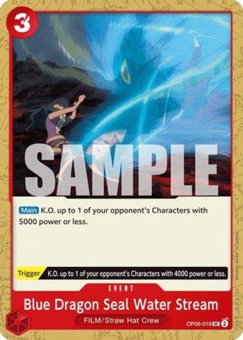 Blue Dragon Seal Water Stream · OP06-019