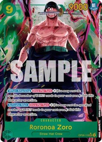 Roronoa Zoro (Alternate Art) · OP06-118
