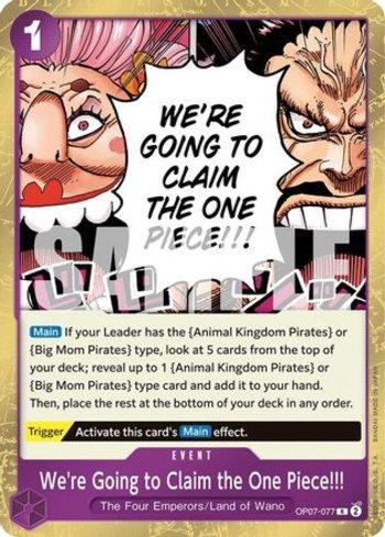 We're Going to Claim the One Piece!!! · OP07-077