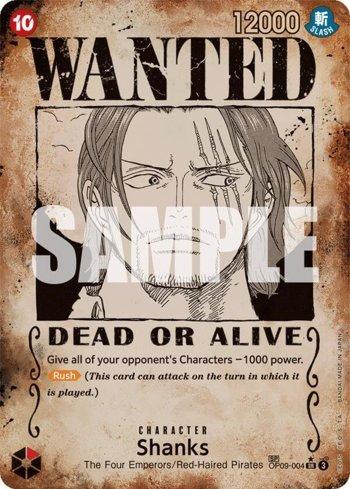 Shanks (004) (Wanted Poster) · OP09-004