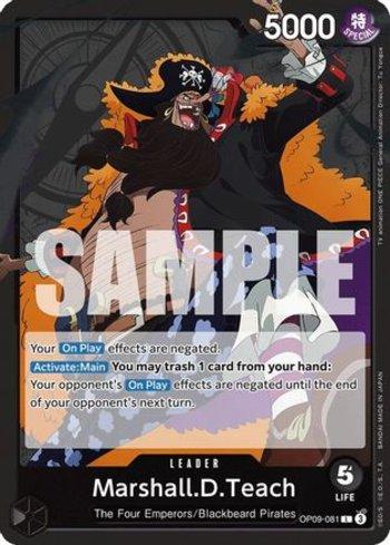 Marshall D. Teach · OP09-081