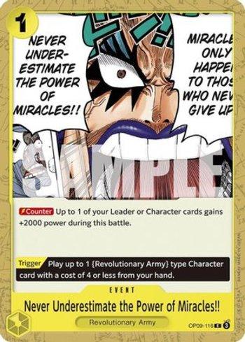 Never Underestimate the Power of Miracles!! · OP09-116