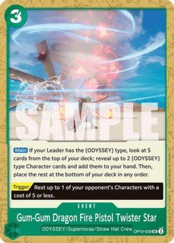 Gum-Gum Dragon Fire Pistol Twister Star · OP10-039