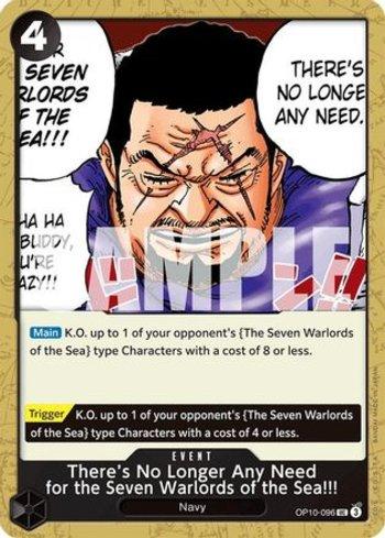 There's No Longer Any Need for the Seven Warlords of the Sea!!! · OP10-096