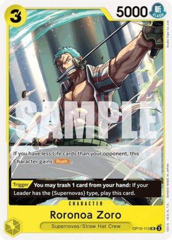 Roronoa Zoro (113) · OP10-113