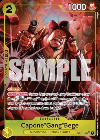 Capone"Gang"Bege (101) (Alternate Art) · OP11-101