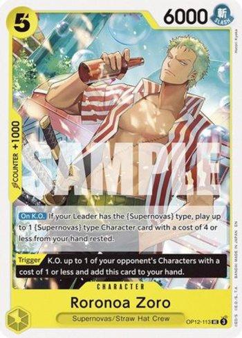 Roronoa Zoro (113) · OP12-113