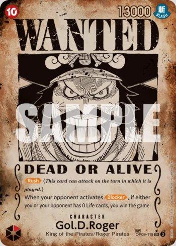 Gol.D.Roger (SP) (Wanted Poster) · OP09-118