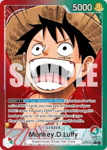 Monkey.D.Luffy (Alternate Art) · OP13-001
