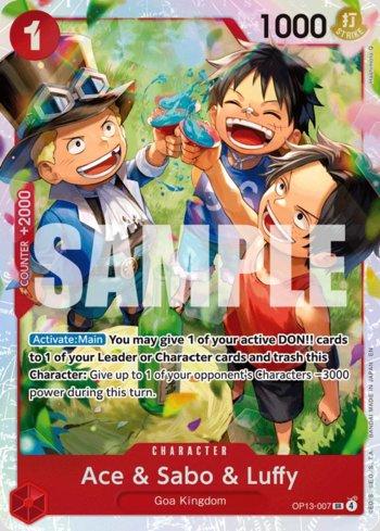 Ace & Sabo & Luffy · OP13-007