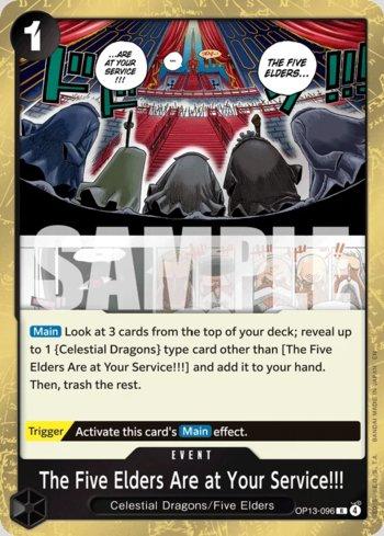 The Five Elders Are at Your Service!!! · OP13-096