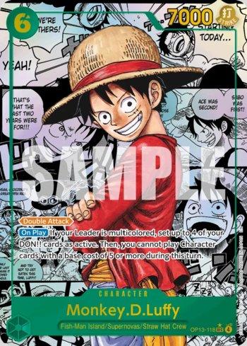 Monkey.D.Luffy (Manga) · OP13-118