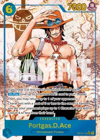Portgas.D.Ace (Alternate Art) · OP13-119