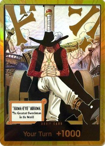 DON!! Card (Dracule Mihawk) (Gold) · DON-001-G