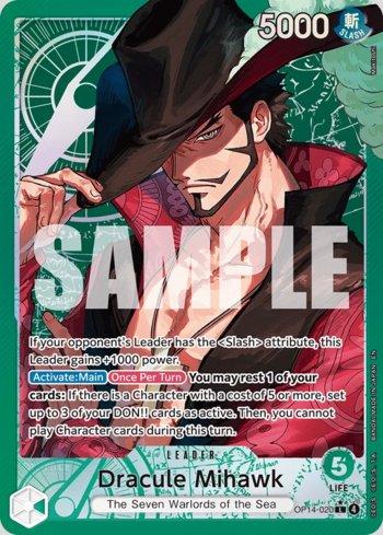 Dracule Mihawk (020)(Alternate Art) · OP14-020