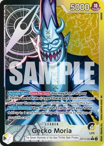 Gecko Moria (080)(Alternate Art) · OP14-080