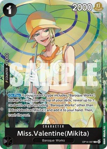 Miss.Valentine(Mikita) (Dash Pack) · OP14-087