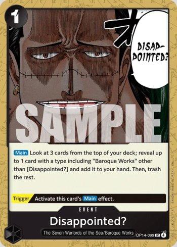 Disappointed? · OP14-099