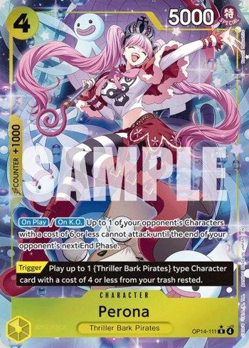 Perona (111)(Alternate Art) · OP14-111