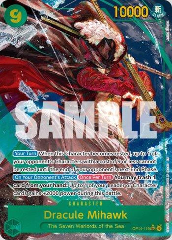 Dracule Mihawk (119)(Alternate Art) · OP14-119