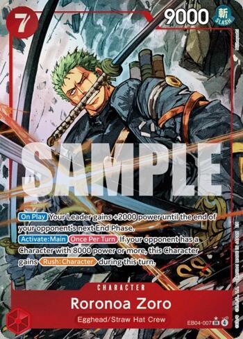Roronoa Zoro (007)(Alternate Art) · EB04-007