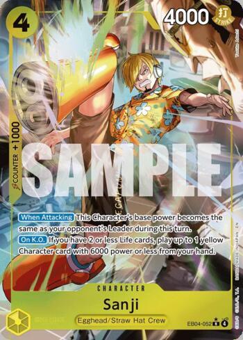 Sanji (052)(Alternate Art) · EB04-052