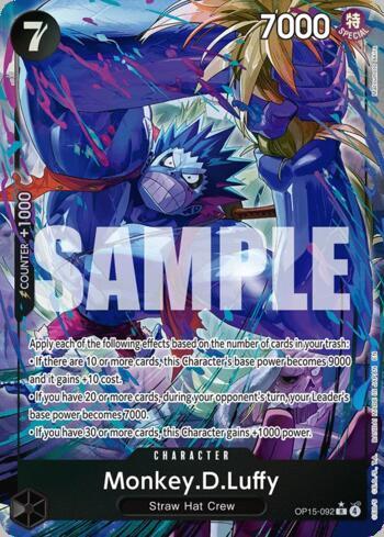 Monkey.D.Luffy (092)(Alternate Art) · OP15-092