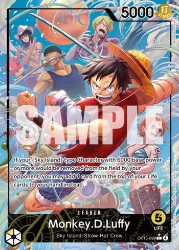 Monkey.D.Luffy (098)(Alternate Art) · OP15-098