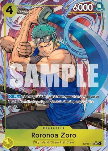 Roronoa Zoro (113)(Alternate Art) · OP15-113