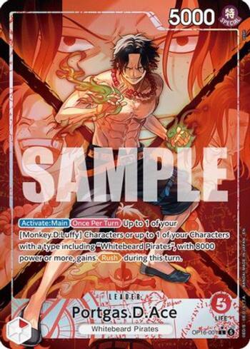 Portgas.D.Ace (001) (Alternate Art) · OP16-001