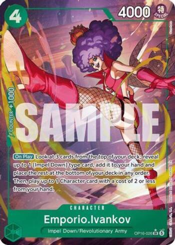 Emporio.Ivankov (026) (Alternate Art) · OP16-026
