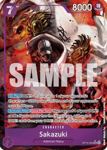 Sakazuki (Alternate Art) · OP16-065