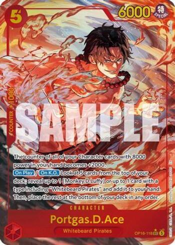 Portgas.D.Ace (118) (Alternate Art) · OP16-118