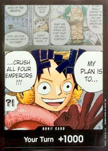 DON!! Card (My plan is to crush all Four Emperors!!!) · DON-001