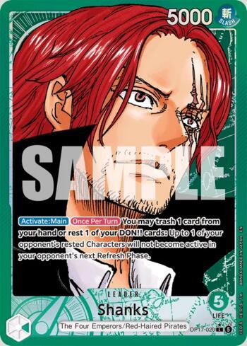Shanks (020) (Alternate Art) · OP17-020