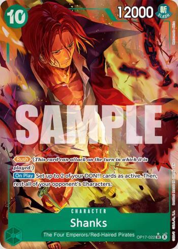Shanks (022) (Alternate Art) · OP17-022