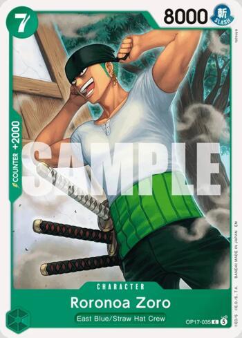 Roronoa Zoro (035) · OP17-035