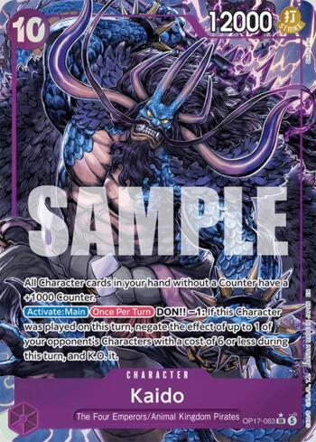 Kaido (063) (Alternate Art) · OP17-063