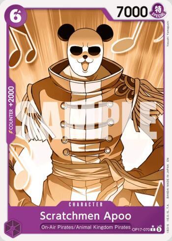 Scratchmen Apoo (Pandaman) · OP17-070