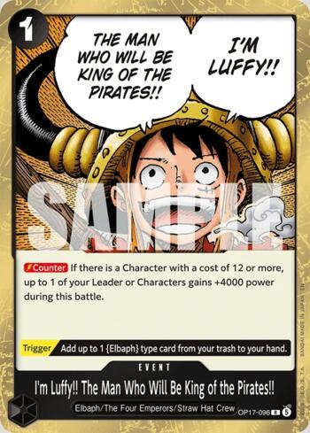 I'm Luffy!! The Man Who Will Be King of the Pirates!! · OP17-096
