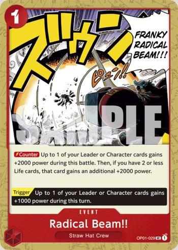 Radical Beam!! (Reprint) · OP01-029