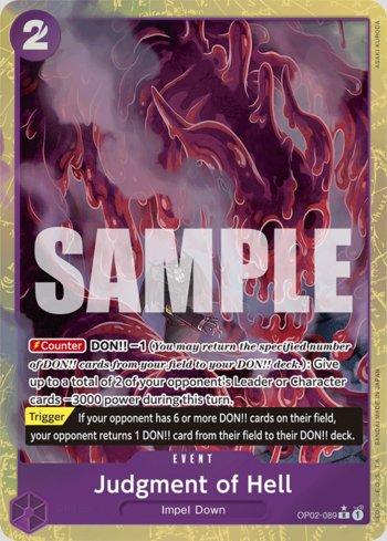Judgment of Hell (Alternate Art) · OP02-089