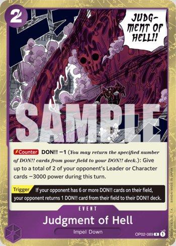 Judgment of Hell (Jolly Roger Foil) · OP02-089