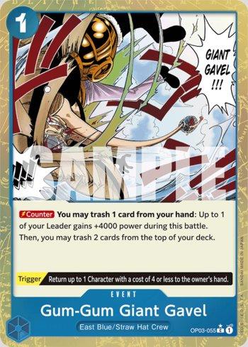 Gum-Gum Giant Gavel (Textured Foil) · OP03-055